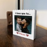 Personalised Brick Photo Block Gift for Dad For Fathers Day