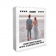 Personalised Photo Block Anniversary Gift For Boyfriend Husband 