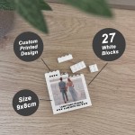 Personalised Photo Block Anniversary Gift For Boyfriend Husband 