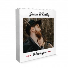 Couple Photo Block Gift for Boyfriend Girlfriend Husband