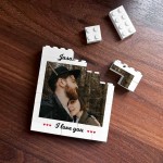Couple Photo Block Gift for Boyfriend Girlfriend Husband