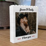 Couple Photo Block Gift for Boyfriend Girlfriend Husband