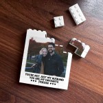 Couple Photo Block Gift for Boyfriend Husband Building Blocks