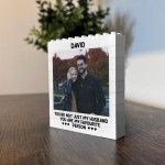 Couple Photo Block Gift for Boyfriend Husband Building Blocks