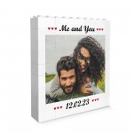 Personalised Photo Block Gift for Couple ME & YOU Boyfriend Gift