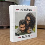 Personalised Photo Block Gift for Couple ME & YOU Boyfriend Gift