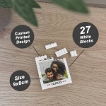 Personalised Photo Block Gift for Couple ME & YOU Boyfriend Gift