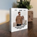 Personalised Photo Block Gift For Husband Boyfriend Missing Piec