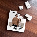 Personalised Photo Block Gift For Husband Boyfriend Missing Piec