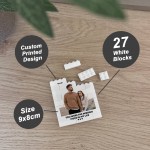Personalised Photo Block Gift For Husband Boyfriend Missing Piec