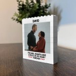 Personalised Couple Photo Plaque Anniversary Gifts For Boyfriend