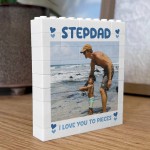 Personalised Brick Photo Block Thank You Gift for Stepdad