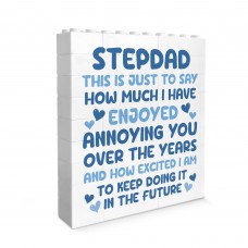 Funny Gift for Stepdad For Fathers Day Building Blocks Puzzle