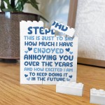 Funny Gift for Stepdad For Fathers Day Building Blocks Puzzle