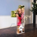 Personalised Gift For Grandad Mirror Acrylic Freestanding Number