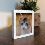 Personalised Cat Photo Plaque Cat Gifts For Cat Lover Block