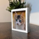 Personalised Cat Photo Plaque Cat Gifts For Cat Lover Block