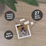 Personalised Cat Photo Plaque Cat Gifts For Cat Lover Block