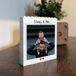 Personalised Photo Block Daddy And Me Present For Fathers Day