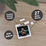 Personalised Photo Block Daddy And Me Present For Fathers Day