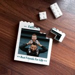 Personalised Photo Block Father And Son Plaque Birthday