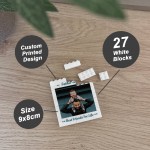 Personalised Photo Block Father And Son Plaque Birthday