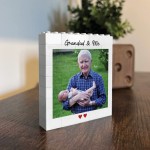 Grandad And Me Plaque Brick Photo Block Gift For Fathers Day