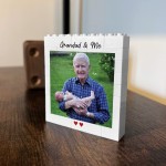 Grandad And Me Plaque Brick Photo Block Gift For Fathers Day