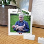 Great Grandad And Me Plaque Brick Photo Block Gift For Birthday