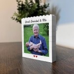 Great Grandad And Me Plaque Brick Photo Block Gift For Birthday