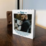 Gifts For Son Birthday From Mum And Dad Brick Photo Block