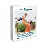 Son Gifts For Birthday Christmas Son Photo Block Personalised