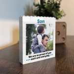 Personalised Gift For Son Birthday Building Blocks Puzzle Gift