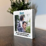 Personalised Gift For Son Birthday Building Blocks Puzzle Gift