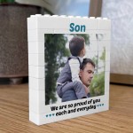 Personalised Gift For Son Birthday Building Blocks Puzzle Gift