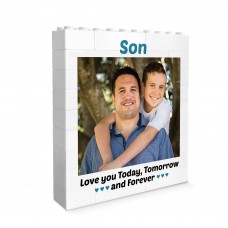 Personalised Brick Photo Block Gift For Son Birthday From Mum