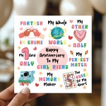 Happy Anniversary Card For Girlfriend Kraft Envelope