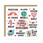 Happy Birthday Card For Boyfriend Kraft Envelope Birthday Card