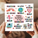 Happy Birthday Card For Husband With Kraft Envelope Included