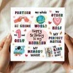 Happy Birthday Card For Husband With Kraft Envelope Included