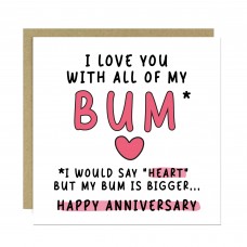 FUNNY Anniversary Card For Boyfriend Husband Love You Card