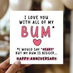 FUNNY Anniversary Card For Boyfriend Husband Love You Card