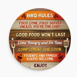 BBQ Sign For Garden Acrylic BBQ Rules Signs For Home Outside BBQ