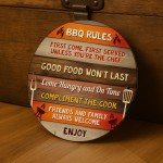 BBQ Sign For Garden Acrylic BBQ Rules Signs For Home Outside BBQ