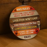 BBQ Sign For Garden Acrylic BBQ Rules Signs For Home Outside BBQ