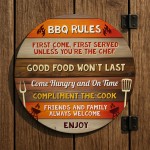 BBQ Sign For Garden Acrylic BBQ Rules Signs For Home Outside BBQ