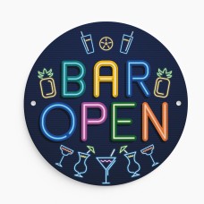 Bar Open Sign Hanging Garden Shed Garage Man Cave Signs Acrylic