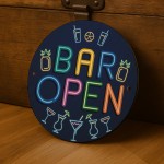 Bar Open Sign Hanging Garden Shed Garage Man Cave Signs Acrylic