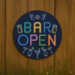 Bar Open Sign Hanging Garden Shed Garage Man Cave Signs Acrylic
