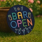 Bar Open Sign Hanging Garden Shed Garage Man Cave Signs Acrylic
